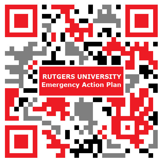QR Code for the Rutgers Univeristy Emergency Action Plan